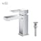 Kibi Cubic Single Handle Bathroom Vanity Sink Faucet with Pop Up Drain C-KBF1002CH-KPW100CH - alternate 1